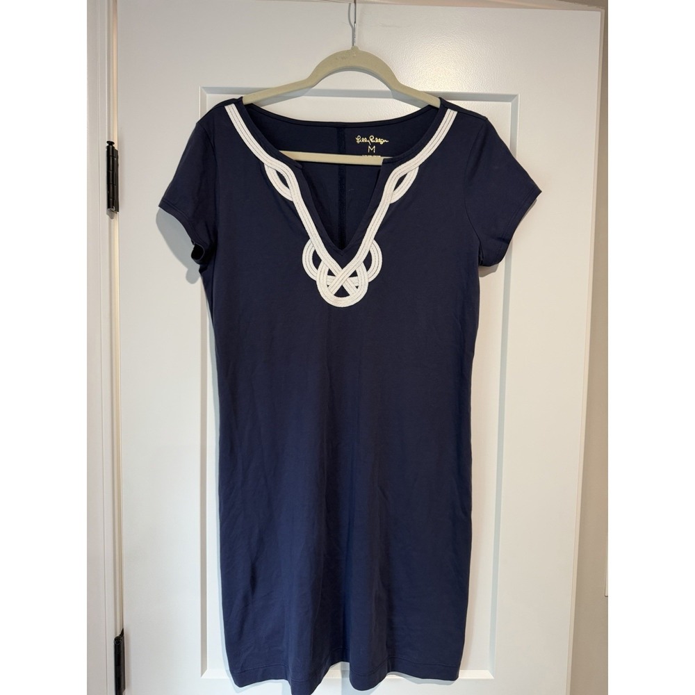 Lilly Pulitzer Women's Blue Medium Short Sleeve Dress